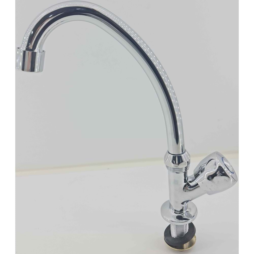 Mermerden Tek Gövde Lavabo Batarya