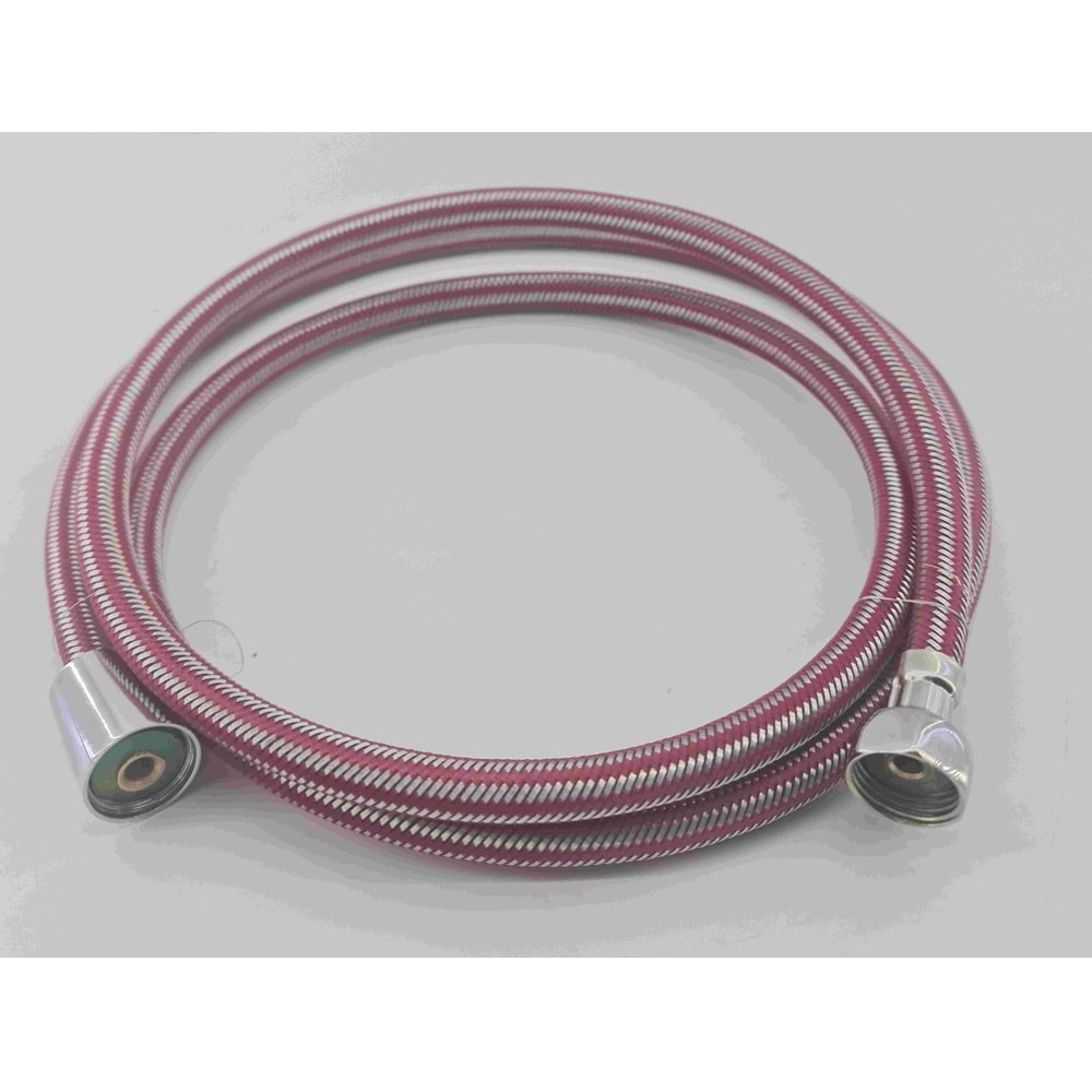 Yks Çelik 360 Dönerli Duş Sprali 150 cm ( Kırmızı )