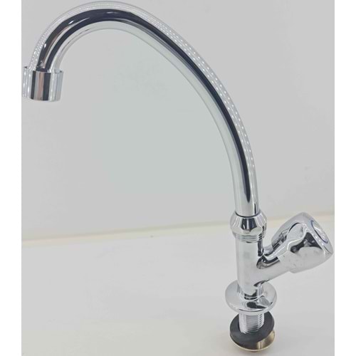Mermerden Tek Gövde Lavabo Batarya