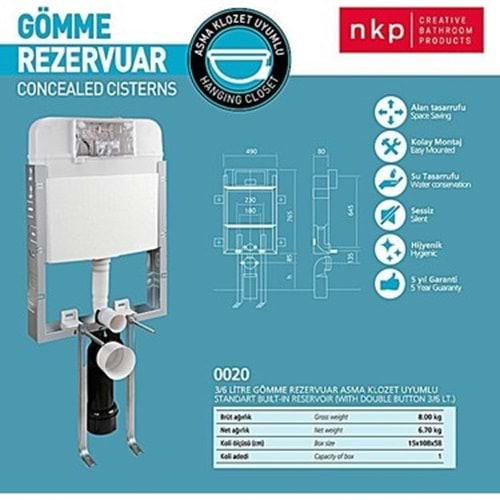 Gömme Rezervuar Takım ( Nkp )