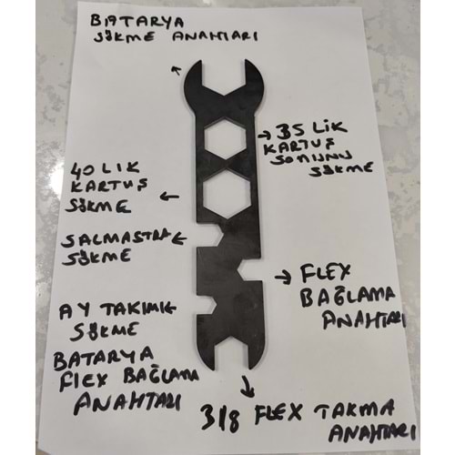 Çoklu Batarya Anahtarı Metal