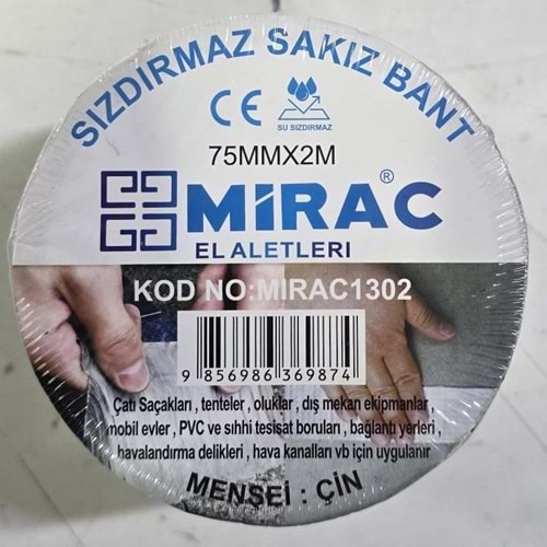 Sızdırmaz Sakız Bant ( 75mm*2M )